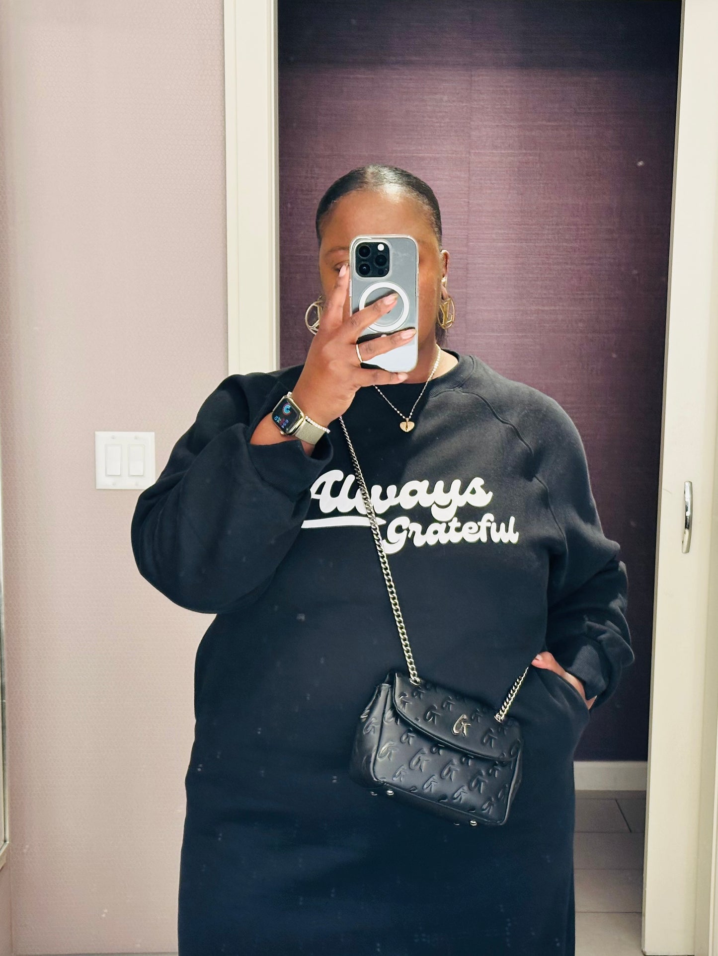 Always Grateful Sweater Dress