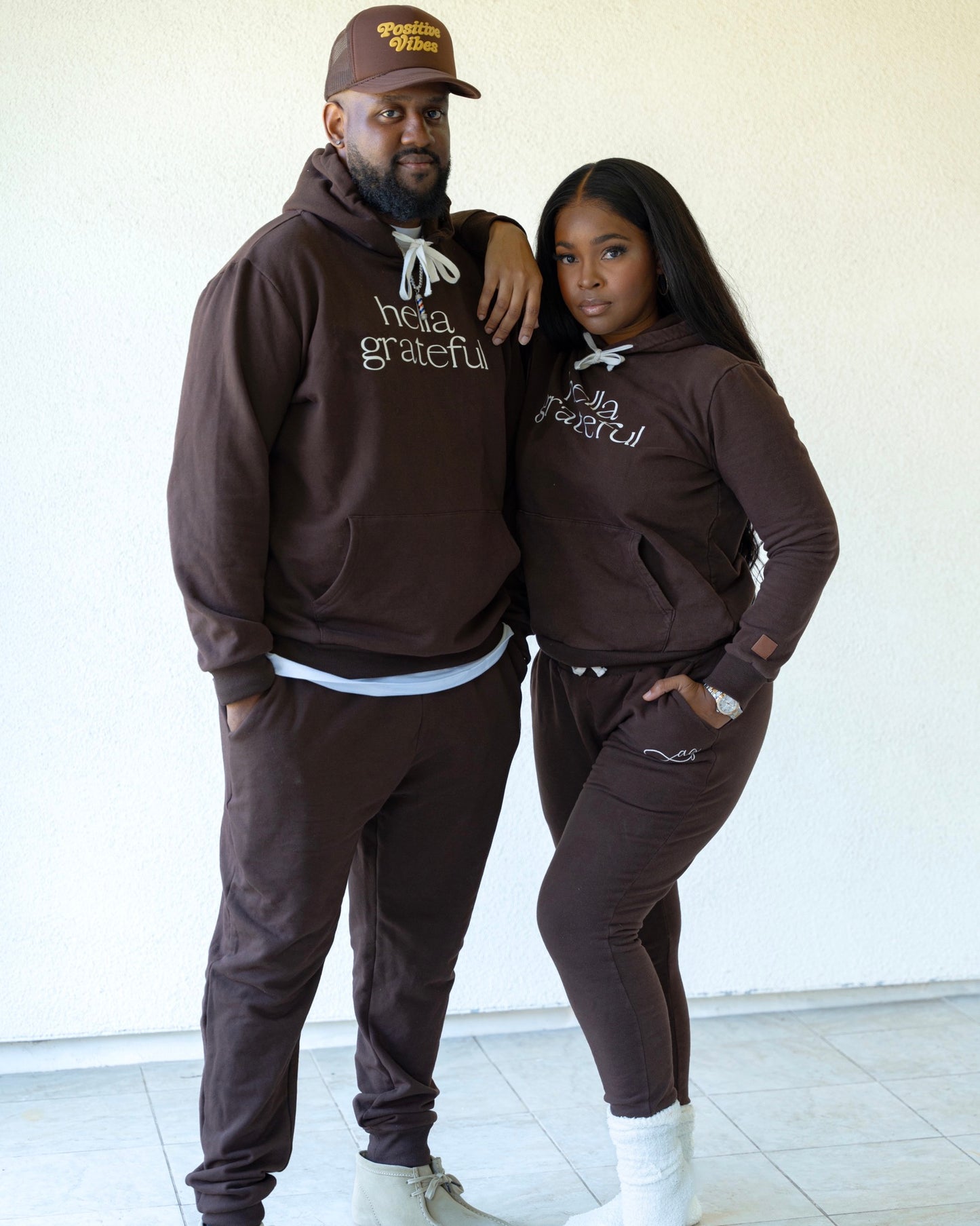 Hella Grateful Hoodie (Brown)