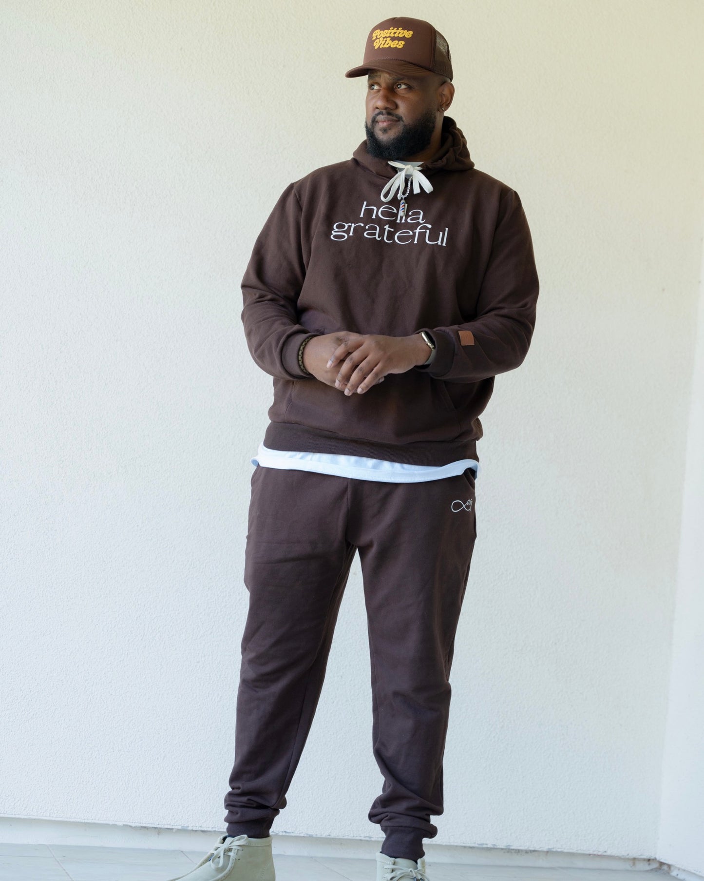 Hella Grateful Hoodie (Brown)