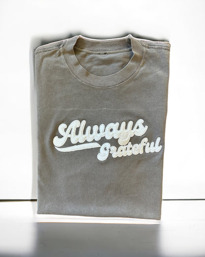 Always Grateful T-shirt (Faded Grey)