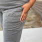 Grey Embossed Joggers